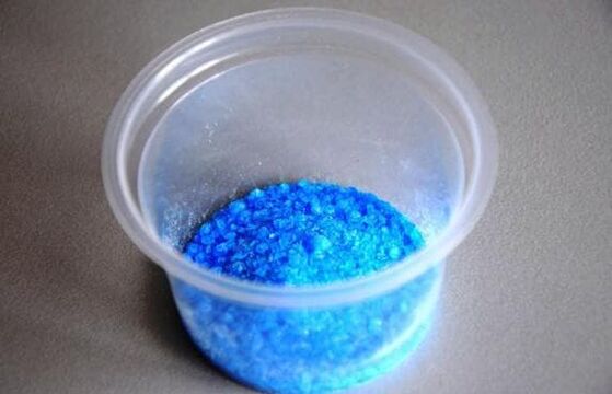 Copper sulfate for the production of products that eliminate fungal infections. 